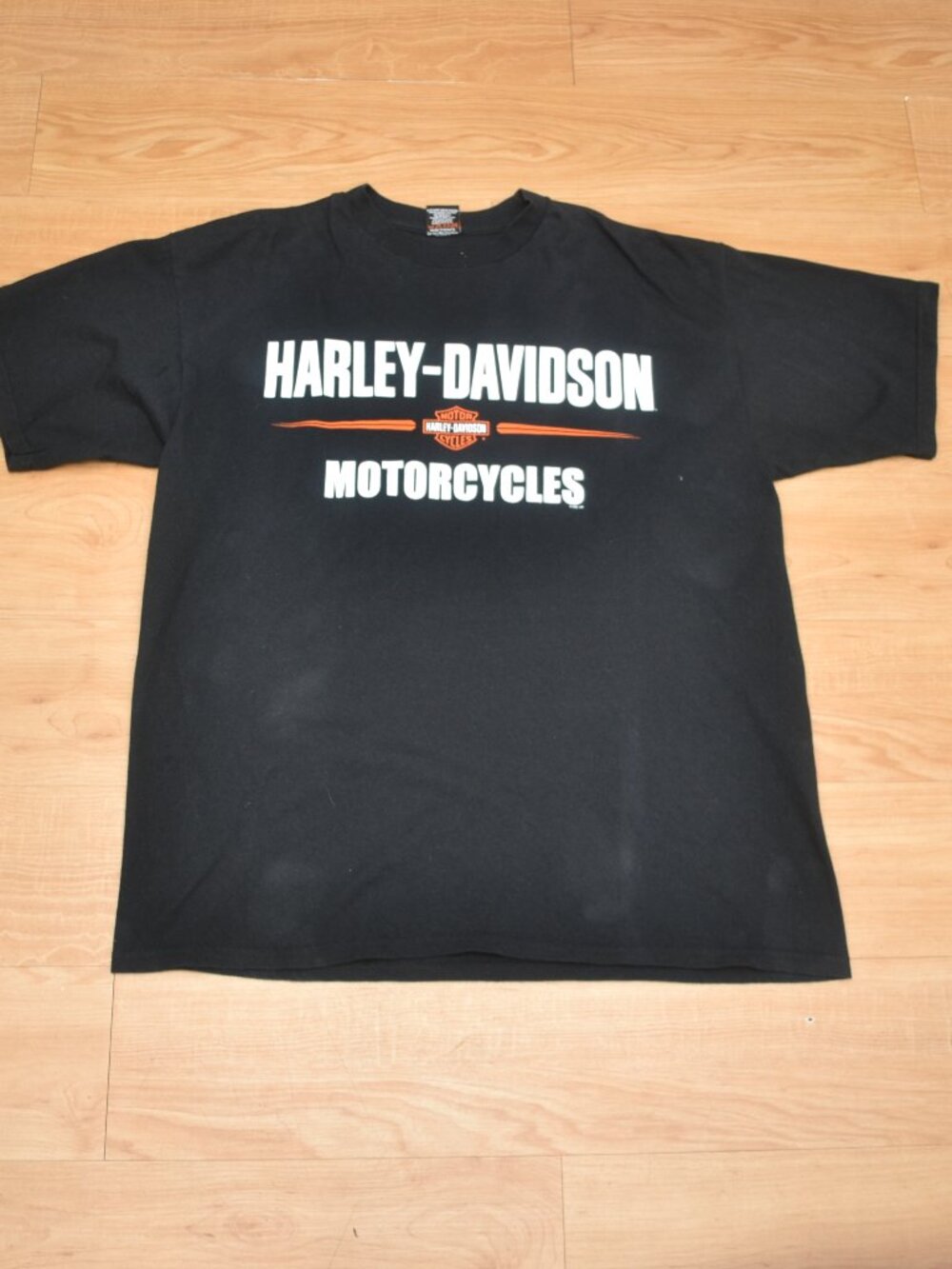 Harley Davidson Men's Black Logo T-Shirt Pre Owned  XL Made in USA